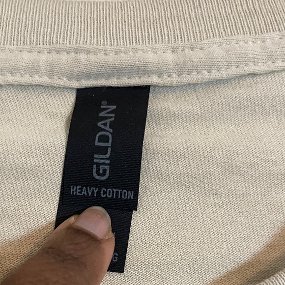 Gildan T-shirt Mens XL Sand Cool Papas Club Cowboy Western Graphic Tee Shirt - Picture 5 of 9